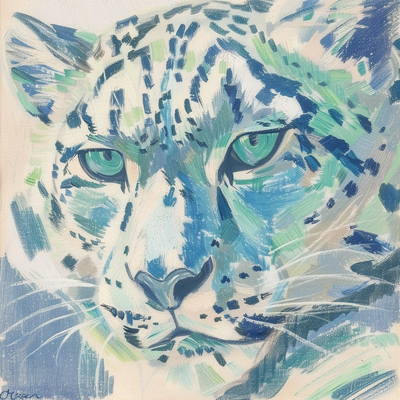 a portrait of a snow leopard --sref 3387738596 --p v4gkyac --s 250 --v 6.0